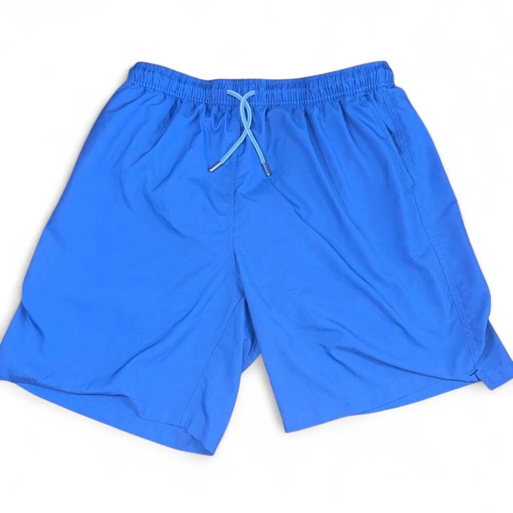 Peter Millar Seaside Collection Light Blue Lined Swim Trunk Shorts Men's Size XL